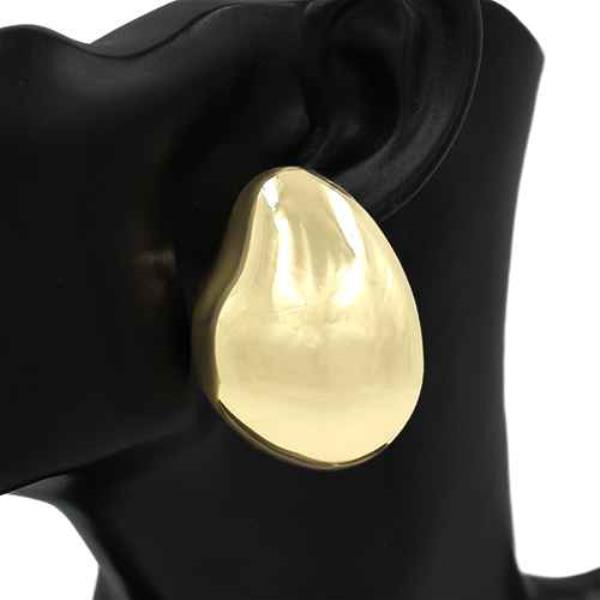 LARGE METAL CHUNKY DROP EARRING