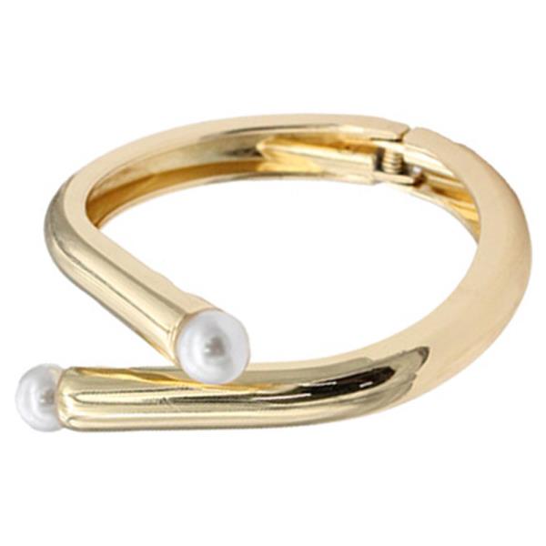 PEARL HINGED BANGLE BRACELET