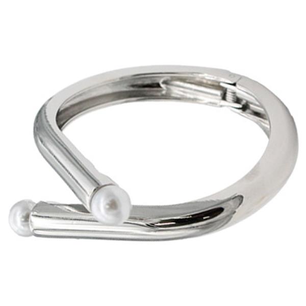 PEARL HINGED BANGLE BRACELET