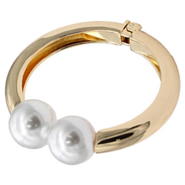 PLATED HINGED BANGLE BRACELET