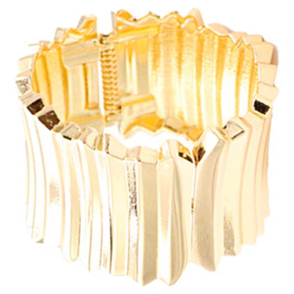 GOLF PLATED HINGED BANGLE BRACELET