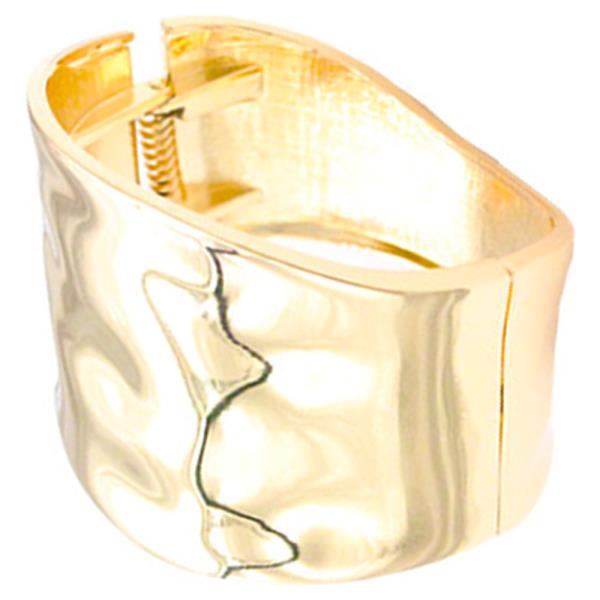 GOLD PLATED HINGED BANGLE BRACELET