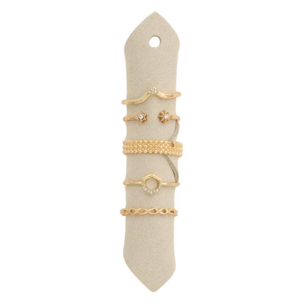 METAL ASSORTED RING SET