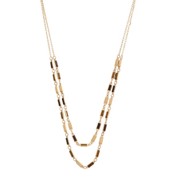 BEADED LAYERED NECKLACE