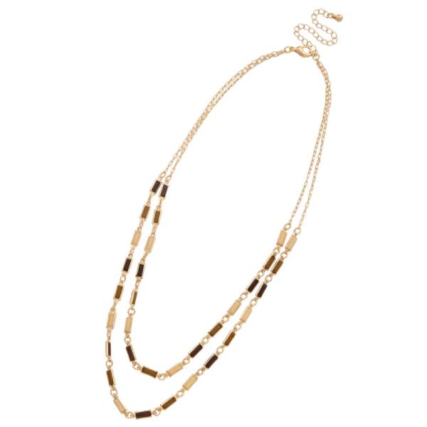 BEADED LAYERED NECKLACE