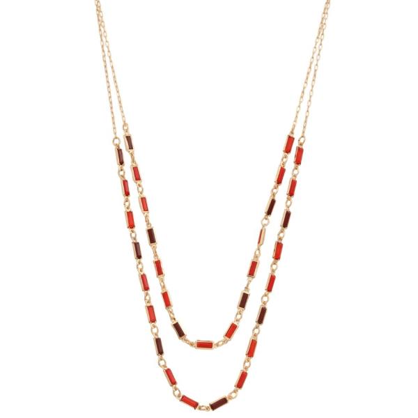 BEADED LAYERED NECKLACE