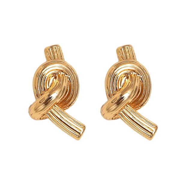 KNOTTED POST EARRING