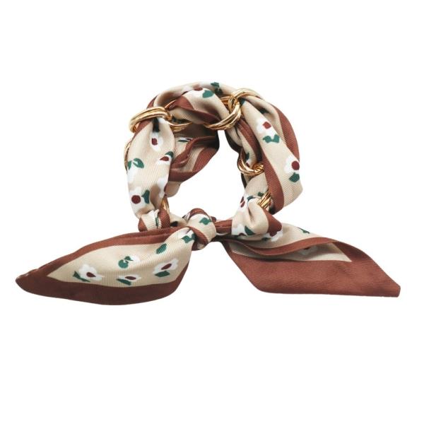 FLOWER FABRIC CHIAN BRACELET
