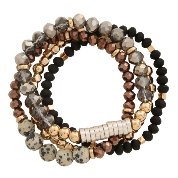 MULTI STRETCH BEADS BRACELET