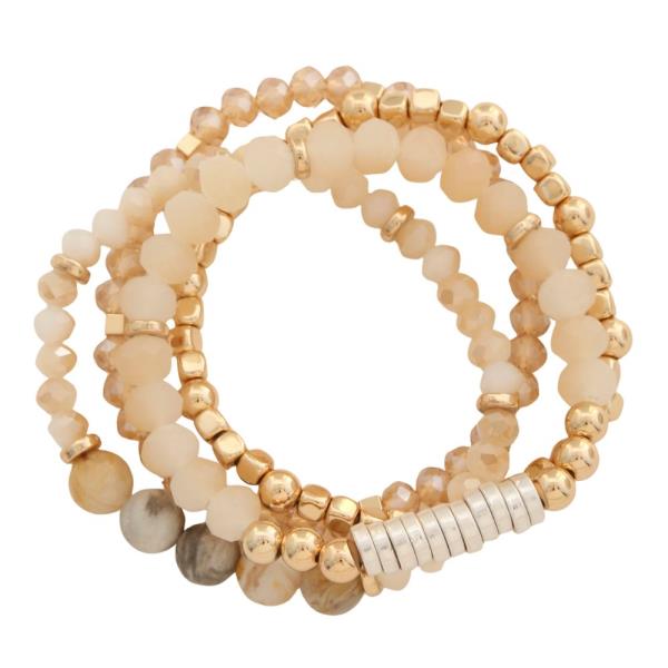 MULTI STRETCH BEADS BRACELET