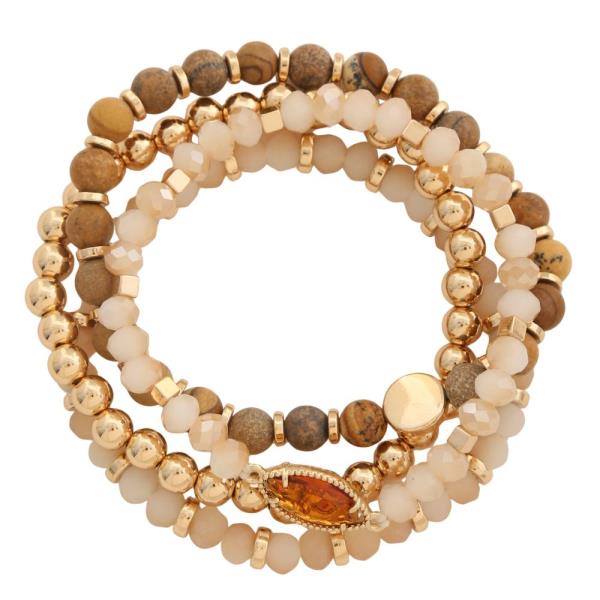 MULTI STRETCH BEADS BRACELET