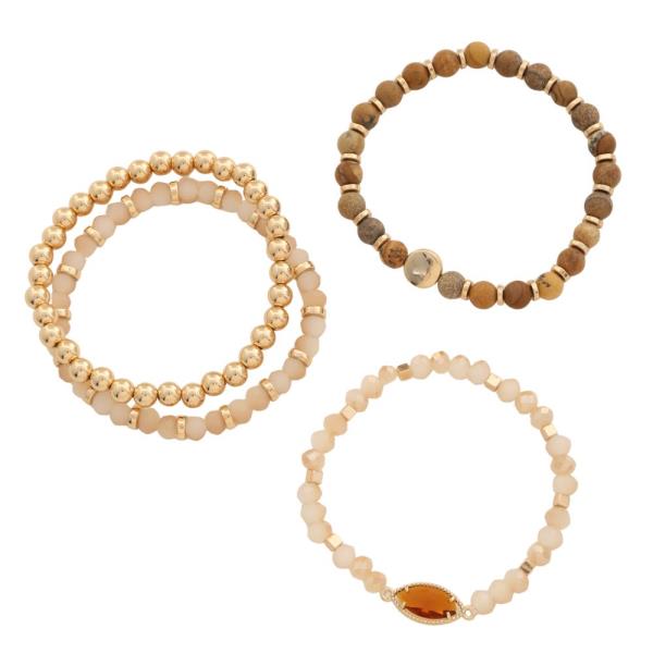 MULTI STRETCH BEADS BRACELET