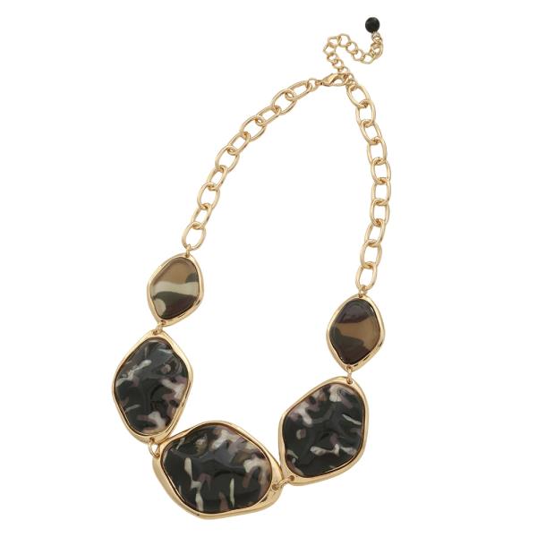STATEMENT LINK NECKLACE EARRING SET