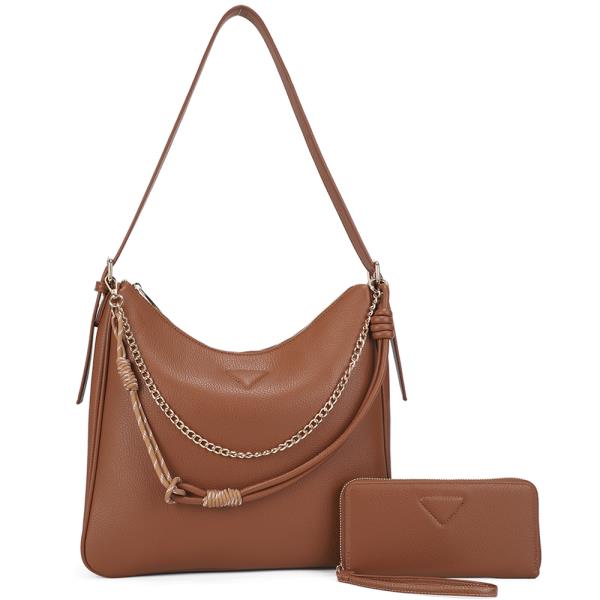 2IN1 CHIC SHOULDER HOBO BAG W WALLET SET