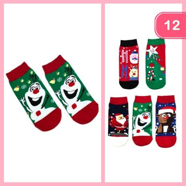 CHRISTMAS SOCKS (12 UNITS)