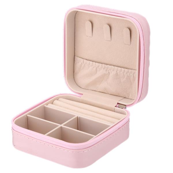 CHEVRON PORTABLE TRAVEL JEWELRY STORAGE ORGANIZER BOX