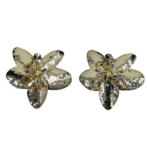 FLOWER METAL EARRING