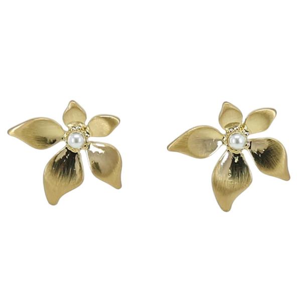 FLOWER PEARL BEAD EARRIN
