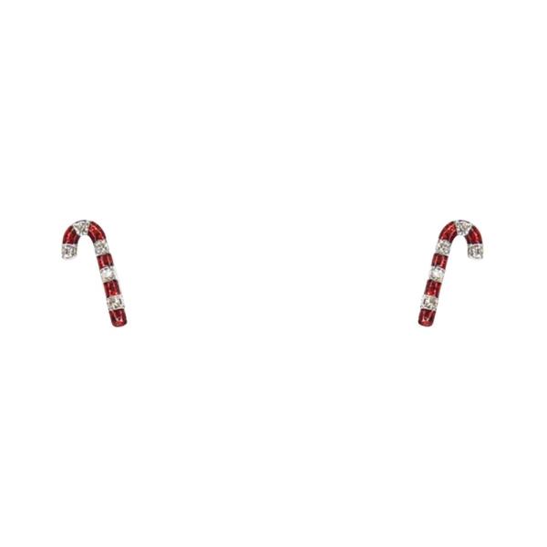 CHRISTMAS CANDY CANE EARRINGS