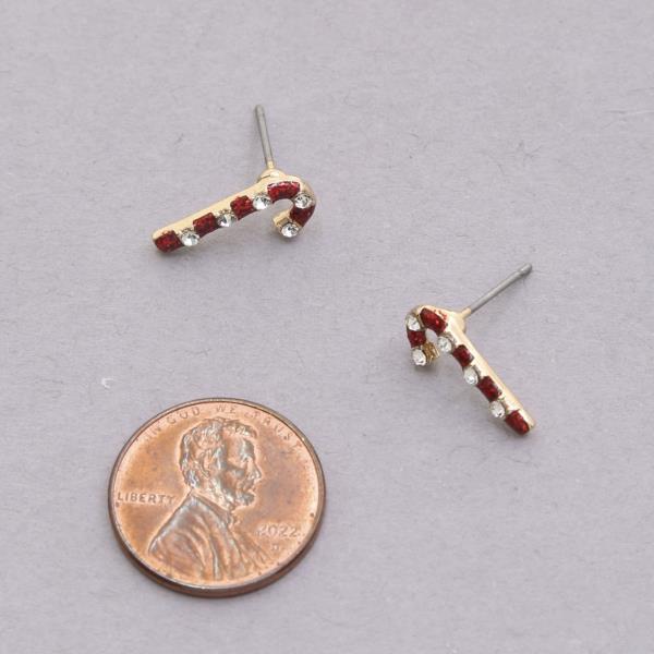 CHRISTMAS CANDY CANE EARRINGS