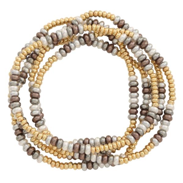 PEARL BEAD BRACELET SET