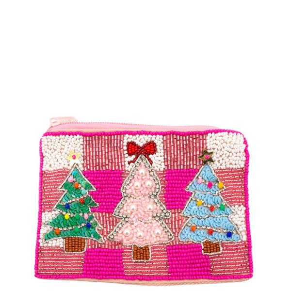 3 CHRISTMAS TREE COIN BAG