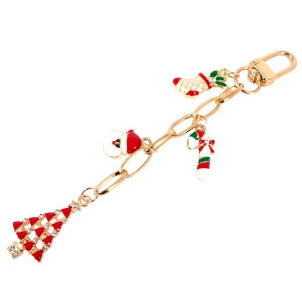 CHRISTMAS THEME TREE CHARM BAG CHAIN