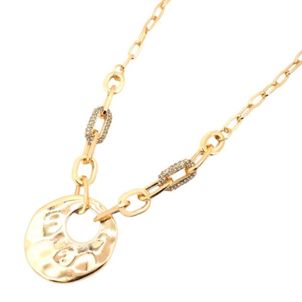 BOLD ROUND METAL NECKLACE
