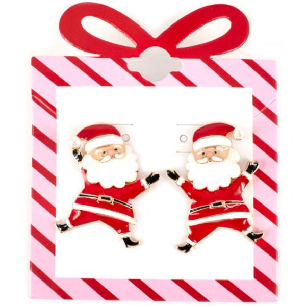 SANTA CLAUS POST EARRING