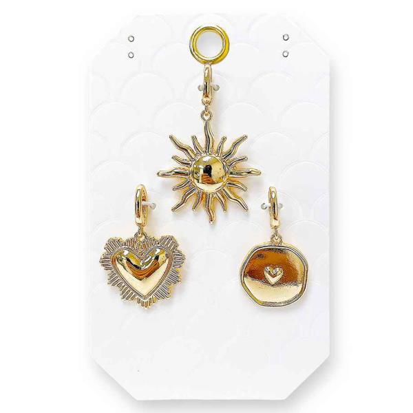 SUN HEART COIN 3PCS CAHRM SET