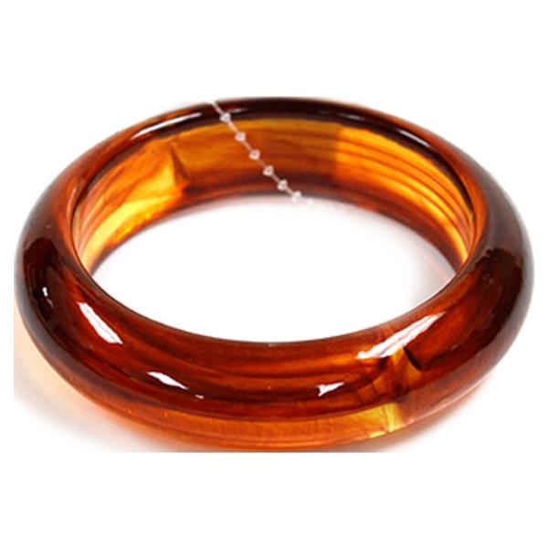 RESIN ROUND BANGLE BRACELET