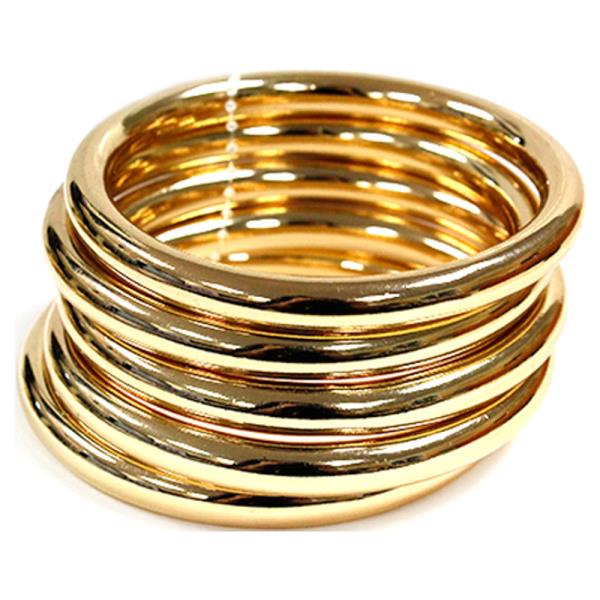 METAL ROUND BANGLE MULTI BRACELET SET