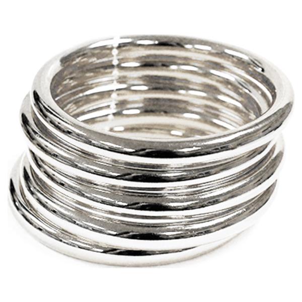 METAL ROUND BANGLE MULTI BRACELET SET