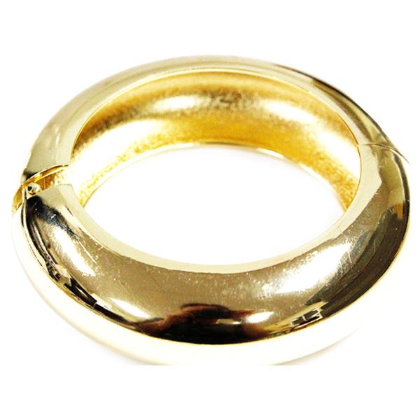 METAL MEDIUM ROUND HINGED BANGLE BRACELET