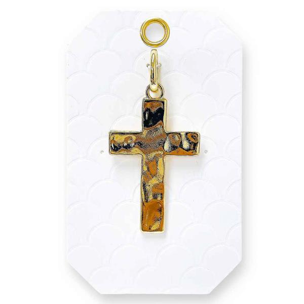 METAL CROSS CHARM