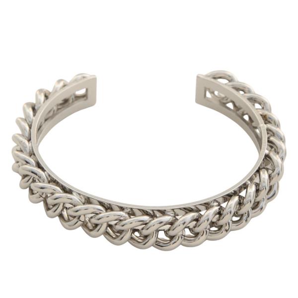 CHAIN LINK METAL CUFF BRACELET