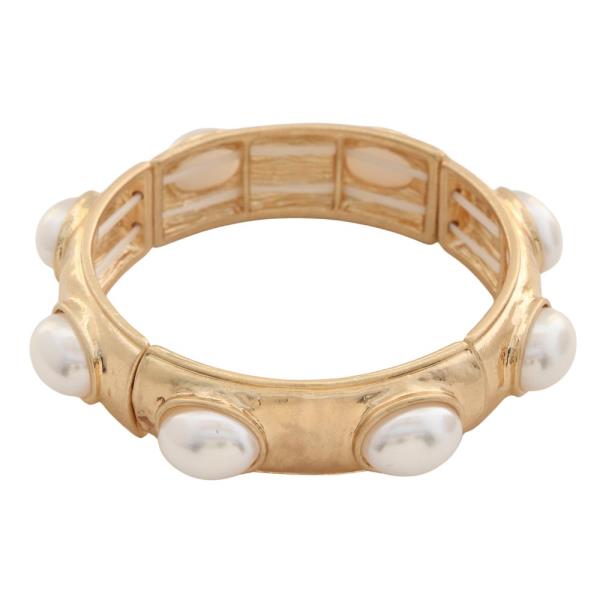 BEADED METAL BRACELET