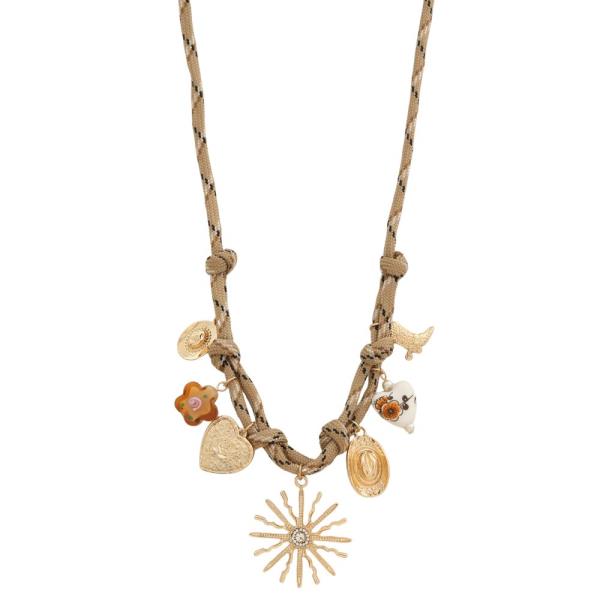MULTI CHARM ROPE NECKLACE