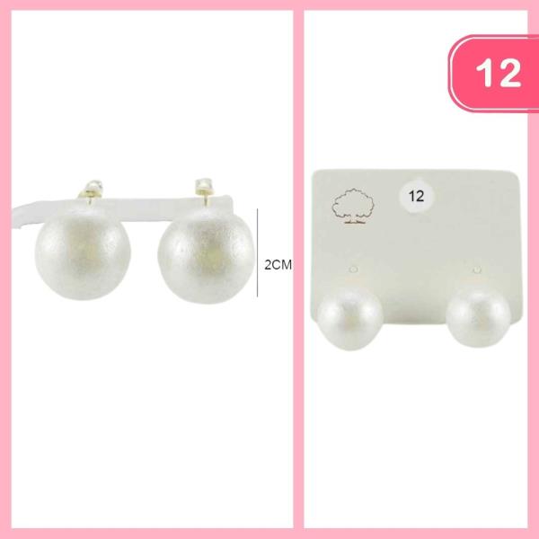 PEARL POST EARRING (12 UNITS)
