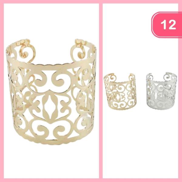 METAL CUFF BRACELET (12 UNITS)