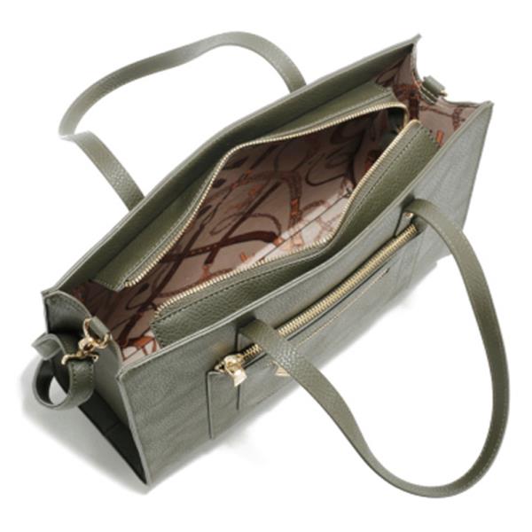 3IN1 ZIPPER DESIGN TOTE BAG W CROSSBODY AND WALLET SET