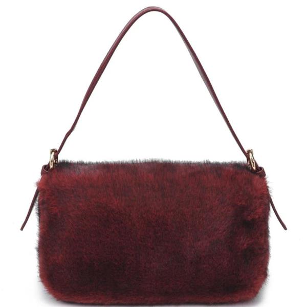 CHIC BUCKLE DESIGN FUR GLORIA CROSSBODY BAG