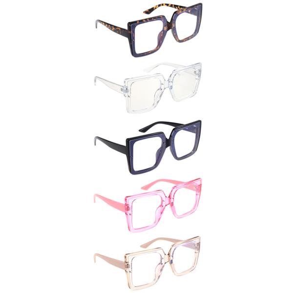 SQUARED CLEAR BLUE LIGHT GLASSES