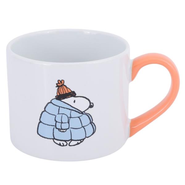 ALL BUNDLED UP 19OZ STACKABLE MUG - SNOOPY BLUE - DECORATED - STONEWARE