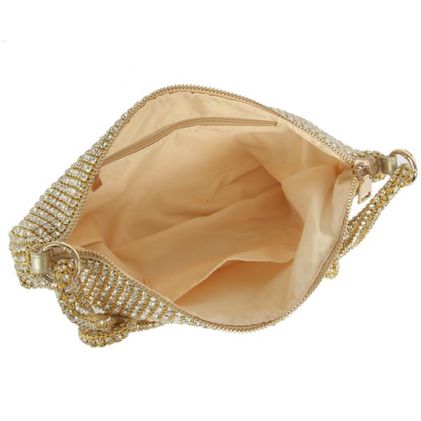 RHINESTONE ALL OVER SHOULDER BAG