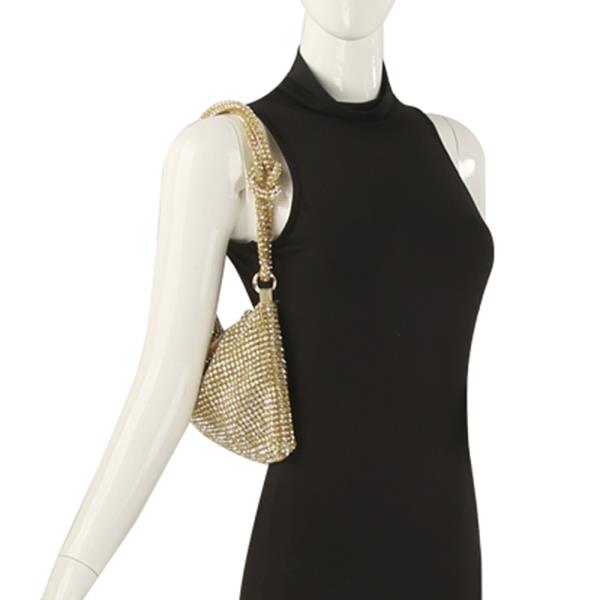 RHINESTONE ALL OVER SHOULDER BAG
