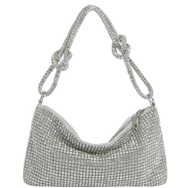 RHINESTONE ALL OVER SHOULDER BAG