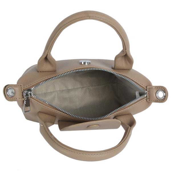 SMOOTH TEXTURE HANDLE SATCHEL BAG