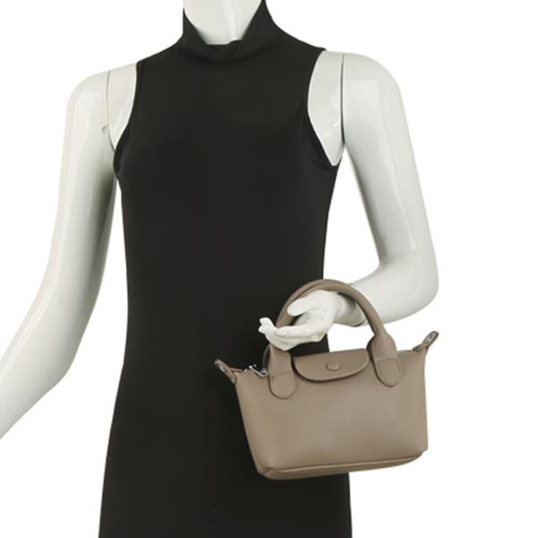SMOOTH TEXTURE HANDLE SATCHEL BAG
