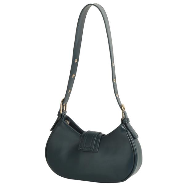 SMOOTH BUCKLE DESIGN SHOULDER BAG